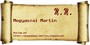 Megyaszai Martin névjegykártya